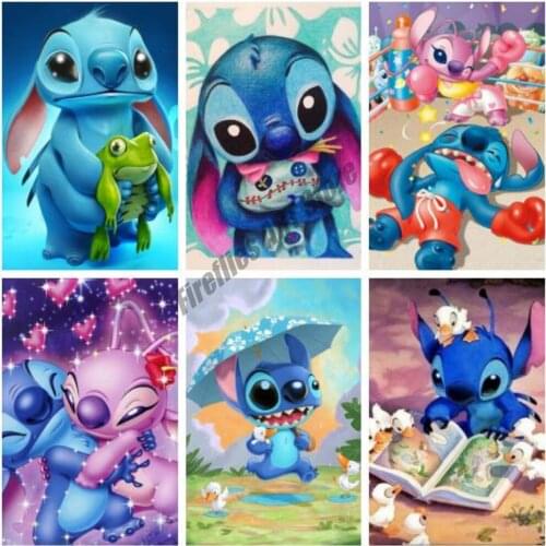 Disney 5D DIY Diamond Painting Cartoon Anime Animals Diamond Embroidery Full Square Drill Cross Stitch Kits Mosaic Home Decor