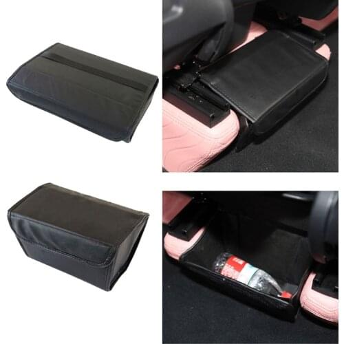 Car Under Seat Storage Organizer Tray Black Storage Drawer Box Suitable for Model Y 2021 Auto Accessories