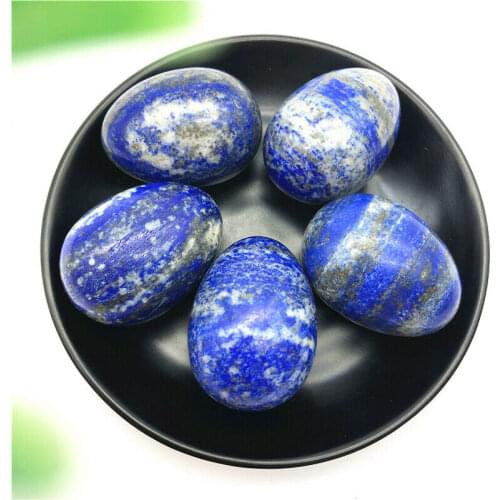 Big Size Natural Lapis Lazuli Egg Shaped Stone Quartz Crystal Healing Reiki Gift Natural Sones and Minerals