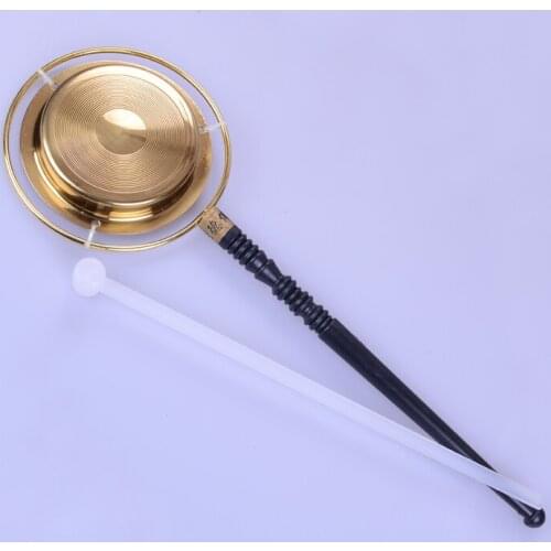 Buddha multiplier Buddhist Taoism Lace thunk bell Buddhism monk meditationcopper musical instrument withstick