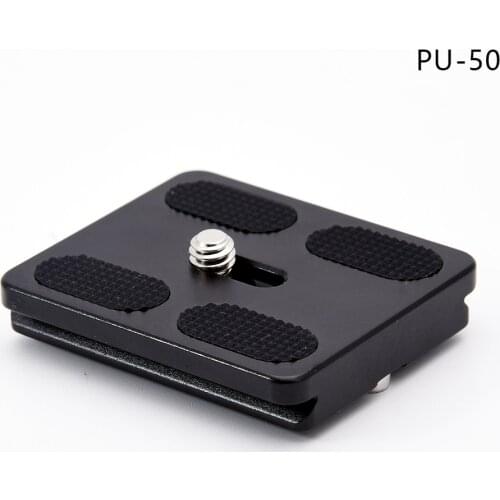 PU-50 PU-60 PU-70 Quick Release Mounting Plate Metal Bracket with 1/4" Screw for Benro B1 B2 J1 N1 Tripod Ball Head Arca Swiss