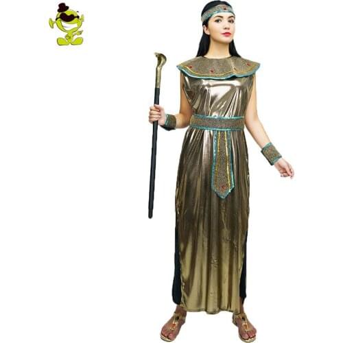 Deluxe Cleopatra Costume for womens Sexy halloween Cosplay Party Fancy Dress Outfit Costume