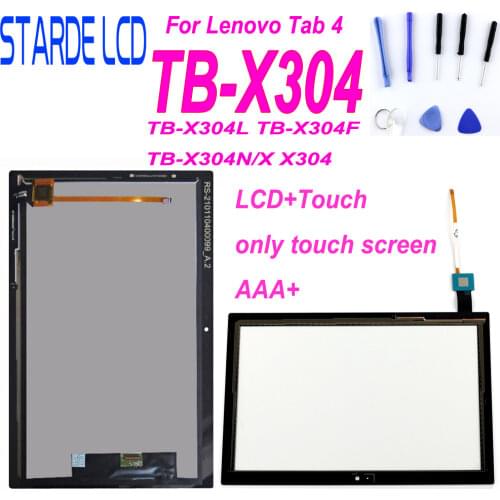 For 10.1" Lenovo Tab 4 TB-X304L TB-X304F TB-X304N/X X304 LCD Display Matrix Module + Touch Screen Panel Digitizer Assembly