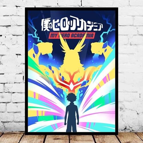 Home Decor Print Nordic Style My Hero Academia Painting Wall Art Canvas Anime Pictures Watercolor Poster Modular For Living Room