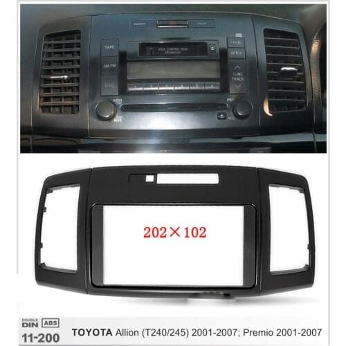Double Din Refitting Car Radio Panel Fascia For Toyota Allion premio 2001-2006 car radio frame