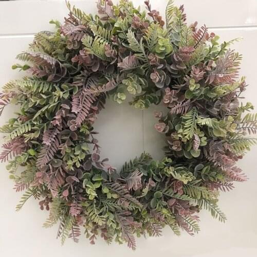 Eucalyptus Wreath Garland Front Door Window Party Easter Celebration Decor