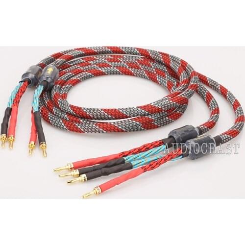 Audiocrast HI-End Western Electric Speaker Cable HIFI Audiophile Cable banana to banana