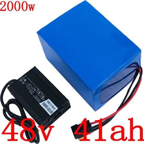 48V 1000W 1500W 2000W battery 48v 40ah electric bicycle battery 48V 40AH Lithium battery pack with 50A BMS and 54.6V 5A charger