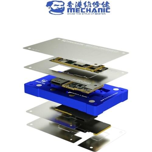 MECHANIC iBGA PRO BGA Reballing Platform For IPHONE XS MAX 11 11PRO MAX Mainboard Double Side Magnetic Tin Planting Positioning
