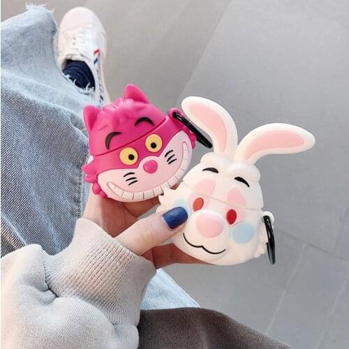 Cute Cartoon Anime Ring Chain Soft Silicone Case Cover For AirPods 1 2