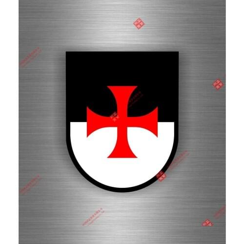 Personality Sticker Car Biker Maltese Shield Airsoft Decal Crusader Cross Templar Knights F Car Decal Decoration Laptop