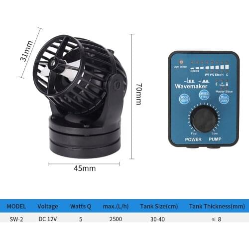 JEBO flow pump SW series wave pump silent circulating surf pump Wave maker Water Fish tank Aquarium fountain water pump 110-240v