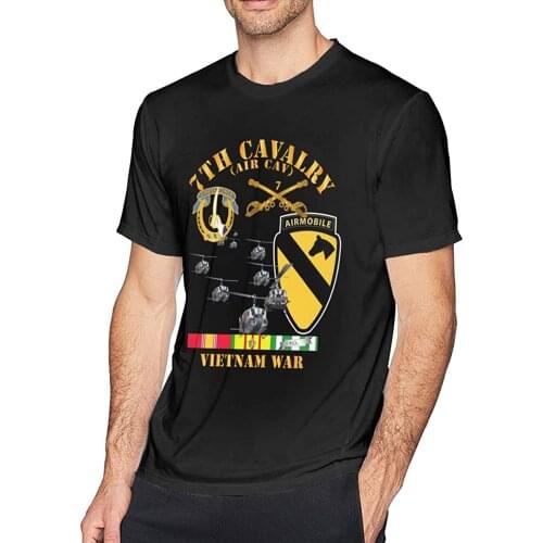 7th Cavalry Air Cav 1st Cav Division W SVC Graphic Mens Gift T-Shirt. Summer Cotton Short Sleeve O-Neck Unisex T Shirt S-3XL