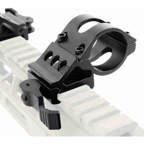 1 Inch 25mm Offset Flashlight Torch Rifle Scope Gun Picatinny Mount Base Weaverer 20mm Rail N6F3