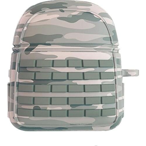 Kuulee Silicone Case For Apple Airpods Creative For Pubg Game Backpack Protective Cover for Air Pods Protector Case