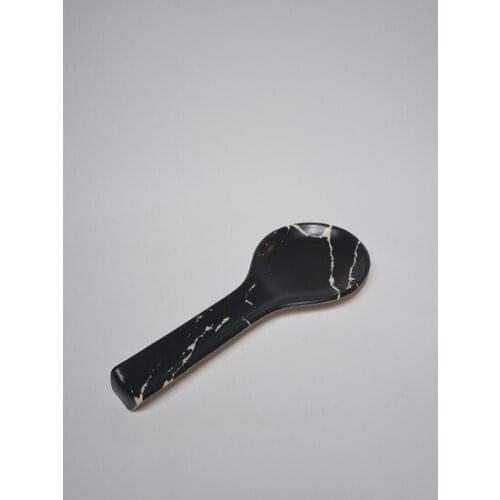 Modern Gulhanile Matte Black Marble Pattern Dirty The Spoon Holder organizer storage box органайзер rangement коробка для хранения
