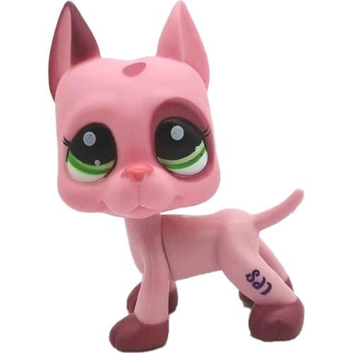 Little animal standing pet shop lps toys short hair cat collie dachshund spaniel great dane#2598 toy for child gift