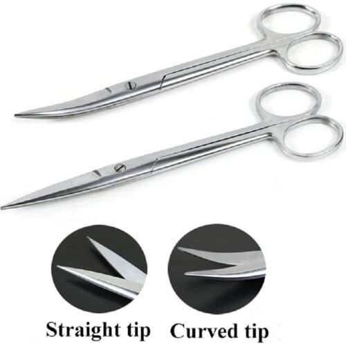 Animal Veterinary Vet Medical Stainless Steel Surgical Scissors Straight curved Tip Scissors Farming Tools