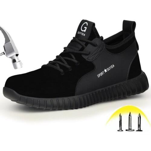 Protective Safety Shoes Steel toe Men Women Anti-smashing Puncture Proof Fashion Casual Lightweight Comfortable Work Shoes