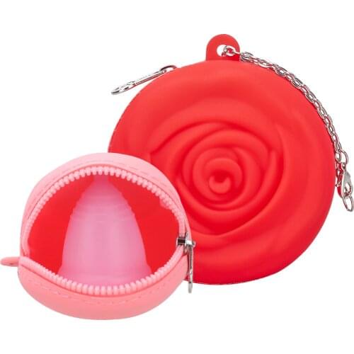 Menstrual Cup Protect Bag Silicone Quick-Drying Storage Bag Washable Portable Storage Case Waterproof Storage Bags Period Cup