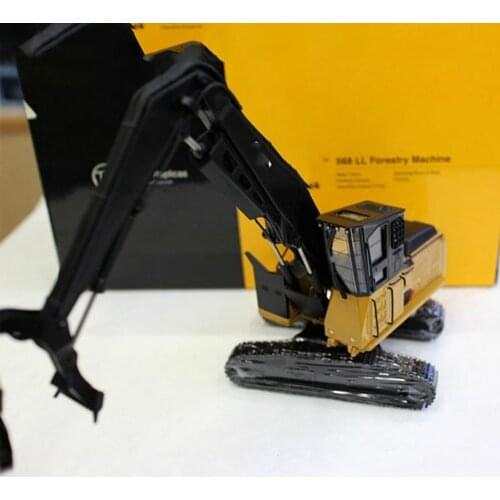 TR40002 1/50 Scale Truck Model Toys 568LL Alloy Diecast Crawler-type Timber Grab Truck Engineering Machine Collectible