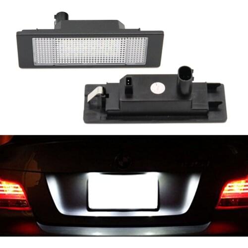 2pcs/lot Car LED License Number Plate Light No Error 24 Leds Trunk Lamp for BMW E81 E87 E63 E64 E89 Z4 F20 F21 Car Light Source