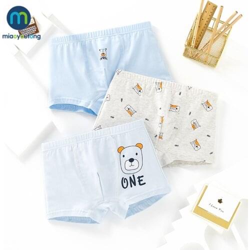 3 Pcs/Lot Kids Boys Underwear Soft Cotton Briefs Cartoon Childrens Shorts Panties for Baby Boy Teenager Underpants Miaoyoutong