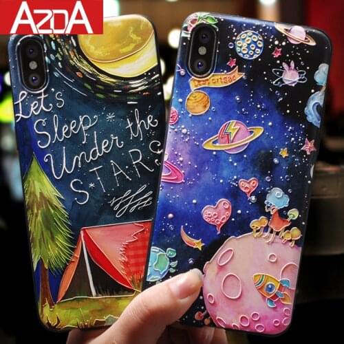 Phone Case For iPhone 12 Pro Max Cartoon 3D Relief Emboss Capa For iPhone 11 Pro XS Max XR X 7 8 6 6S Plus 5 5S SE 2020 Soft Bag
