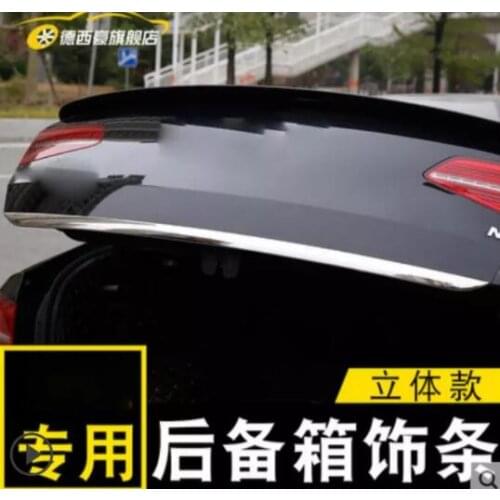 For 17-19/20 New Magotan B8 Modified Trunk Trim Strip Tailgate Trim Strip Body Bright Strips Fit The Original Car Stick Firmly