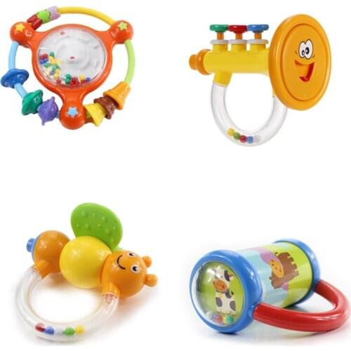 Baby Toys Baby Rattle/ Mobile Newborn Toys Hand Bells 0-12 Months Develop Baby Intelligence Toys Shake Rattle Education 1 Set