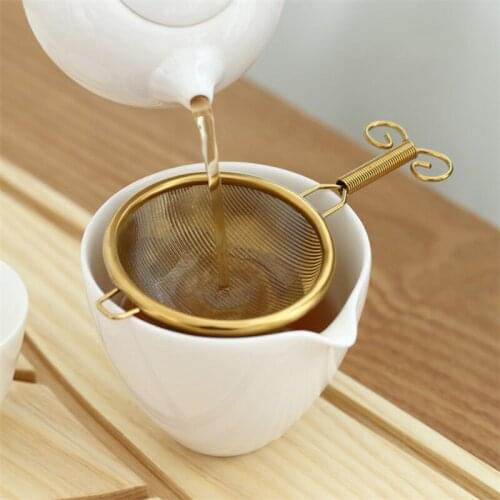 Stainless Steel Conical Cocktail Sieve Juice Tea Strainer Creative Coffee Filter Handmade Kung Fu Tea Accessories Tea Bar Tool