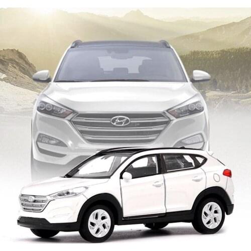 1:36 Scale Alloy Pull Back High Imitation Hyundai Tucson SUV Model Toy Car Diecasts Metal Model Childrens Gifts Toys Vehicle