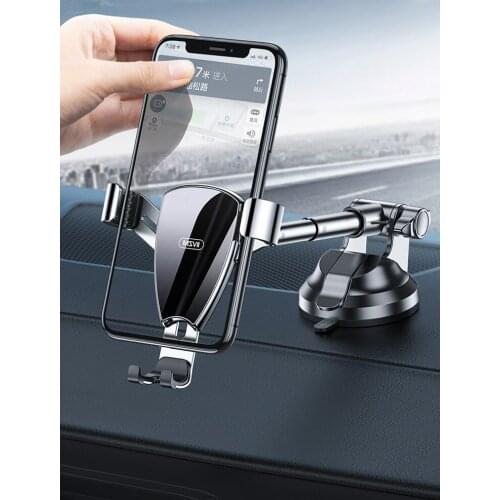 2020 upgrade Car phone holder Powerful Suction cup fixed stretch dashboard holder 360° Adjustable Universal for iPhone xiaomi
