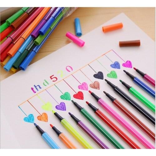 Watercolor pen set safe and non-toxic washable childrens pen kindergarten color pen water-soluble color pen fine arts primary s