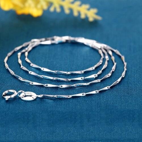 3 Types Of Sliver Chian Necklace For Women Men Long Alloy Chain Around The Neck Colar Colier Y2k Jewelry Accessories