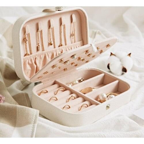 Jewelry Box Multi-frame Earrings Jewelry Storage Box Small Beauty Jewelry Storage Box Portable Travel Bracelet Storage Rack