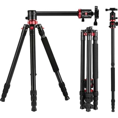 Camera tripod Zomei DSLR Cameras Monopod Portable Magnesium Aluminium Professional Photography bracket Stand Quick Release Plate