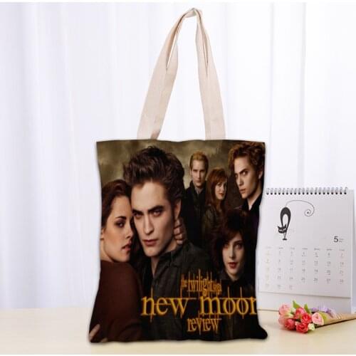 Twilight TV Tote Bag Women Canvas Fabric Bags Eco Reusable Shopping Bags Traveling Beach Casual Useful Shoulder Bag