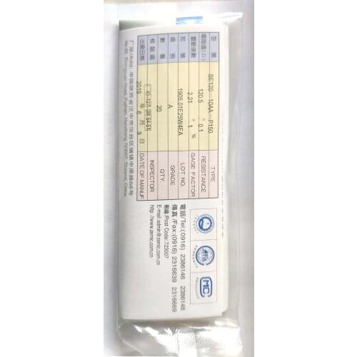 5pcs Electrical Resistance Strain Gauge/stress Gauge BE120-10AA-P150/wireless Strain Gauge