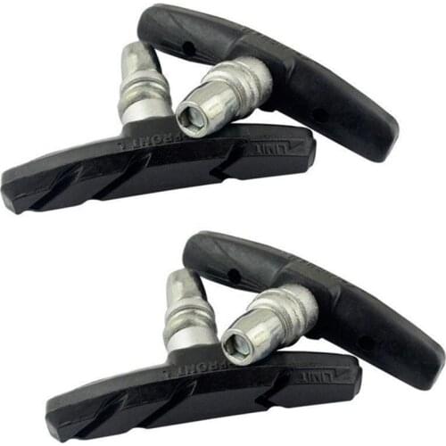 1Pair Road Bike Brake Pads Shoes for Alloy Rims Durable Bicycle Brake Pads Shoes Tools silent bicycle brake pads road bike brake