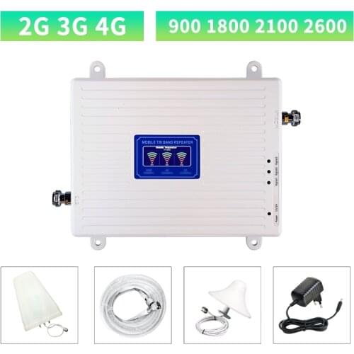 2G 3G 4G DCS Repeater 900 1800 2100 2600 LTE Cellular Signal Amplifier 4G Cellular Amplifie Mobile GSM Signal Booster Repeater