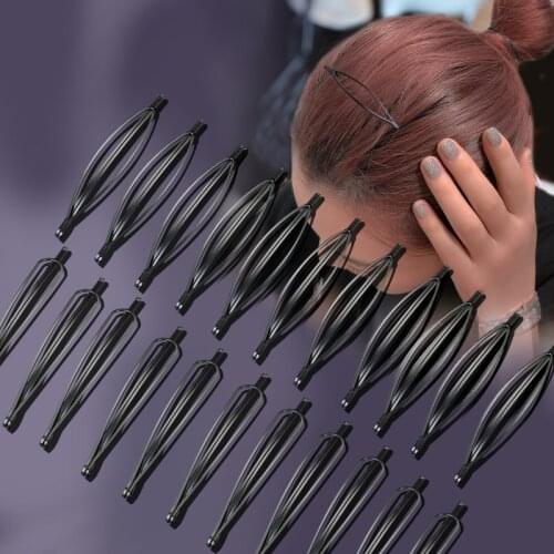 12/10/5PCS Small Clip Hair Clip Hairpin Korean Version of Latest Black Triangle Oval One Word Folder Barrettes Hair Clips