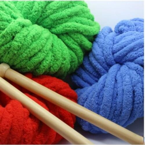 250g wool hand woven blanket hook cushion line soft super thick ice bar the wool thickness of Nordic woven blanket