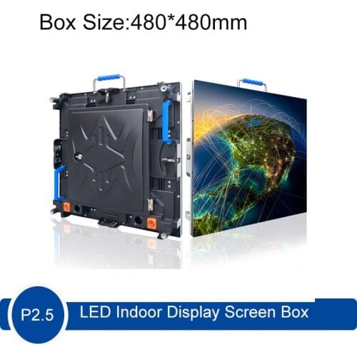 12Pcs/Lot P2.5 Indoor LED full color HD display module 480*480mm 192*192 pixels