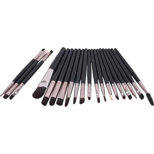 20Pcs 3Colors Eyebrow Inclined Flat Angled Brush Eyeliner Eyeshadow Eye Brow Makeup Tool Professional Women Cosmetic