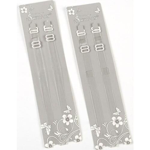 3 Pairs/set Clear TPU Bra Straps Transparent Invisible Detachable Adjustable Underwear Bra Set Shoulder Straps Intimates