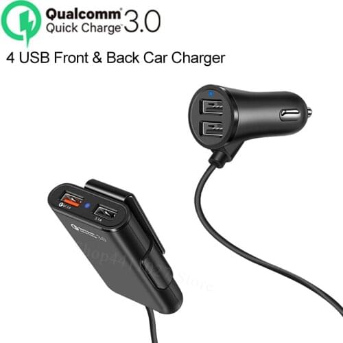 4 Ports QC 3.0 Fast USB Car Charger Accessories stickers for Lada niva tuning 4x4 granta taiga accessories sport 2000-2018
