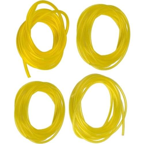 4PC 1M Clear Oil Pipe 2mm/2.5mm/3mm/6mm Petrol Fuel Gas Line Pipe Hose Tube Oil For String Trimmer Chainsaw Saw Blower