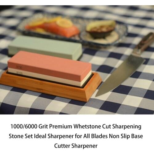 400/1000 3000/8000 Gravelstone Cut Whetstone Set Sharpener Kitchen Sharpener for All Blades