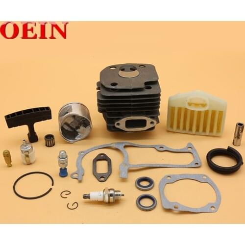 48MM Cylinder Piston Assy Air Filter Fuel Hose Gasket Spark Plug Kit For HUSQVARNA 365 362 Garden Chainsaw Replacement Parts